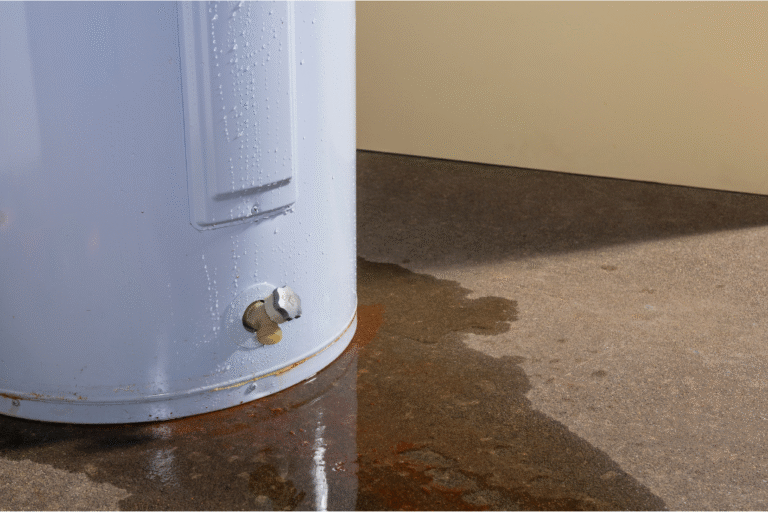 water heater leaking water